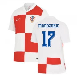 Koszulka Piłkarska Chorwacja Mandzukic #17 Euro 2024 Domowa