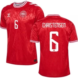 Koszulka Piłkarska Dania Christensen #6 Euro 2024 Domowa