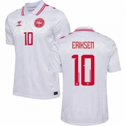 Koszulka Piłkarska Dania Christian Eriksen #10 Euro 2024 Wyjazdowa