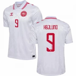 Koszulka Piłkarska Dania Hojlund #9 Euro 2024 Wyjazdowa