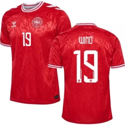 Koszulka Piłkarska Dania Wind #19 Euro 2024 Domowa