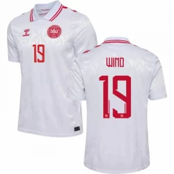 Koszulka Piłkarska Dania Wind #19 Euro 2024 Wyjazdowa