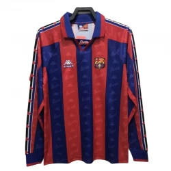 Koszulka Piłkarska FC Barcelona 1996-97 Retro Domowa Długi Rękaw