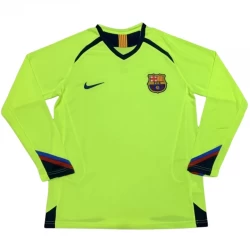 Koszulka Piłkarska FC Barcelona 2005-06 Retro Wyjazdowa Długi Rękaw