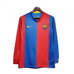 Koszulka Piłkarska FC Barcelona 2006-07 Retro Domowa Długi Rękaw