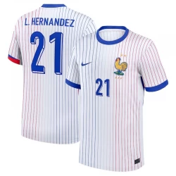 Koszulka Piłkarska Francja L. Hernandez #21 Euro 2024 Wyjazdowa