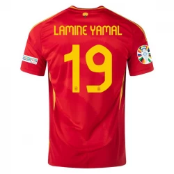 Koszulka Piłkarska Hiszpania Lamine Yamal #19 Euro 2024 Domowa