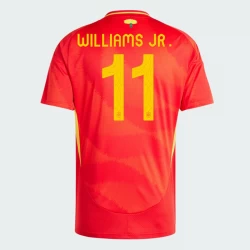 Koszulka Piłkarska Hiszpania Nico Williams Jr. #11 Euro 2024 Domowa