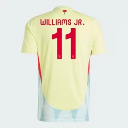 Koszulka Piłkarska Hiszpania Nico Williams Jr. #11 Euro 2024 Wyjazdowa