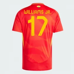 Koszulka Piłkarska Hiszpania Nico Williams Jr. #17 Euro 2024 Domowa