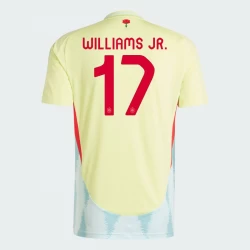 Koszulka Piłkarska Hiszpania Nico Williams Jr. #17 Euro 2024 Wyjazdowa