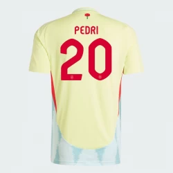 Koszulka Piłkarska Hiszpania Pedri #20 Euro 2024 Wyjazdowa