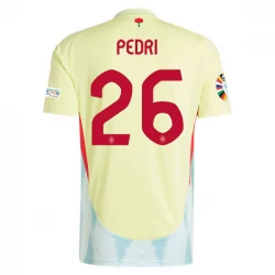 Koszulka Piłkarska Hiszpania Pedri #26 Euro 2024 Wyjazdowa