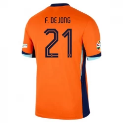 Koszulka Piłkarska Holandia Frenkie de Jong #21 Euro 2024 Domowa
