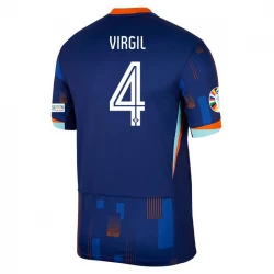 Koszulka Piłkarska Holandia Virgil van Dijk #4 Euro 2024 Wyjazdowa