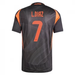 Koszulka Piłkarska Kolumbia L. Diaz #7 Copa America 2024 Wyjazdowa