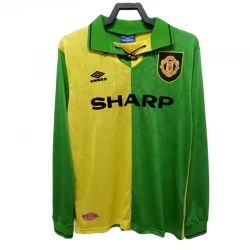 Koszulka Piłkarska Manchester United 1992-94 Retro Wyjazdowa Długi Rękaw