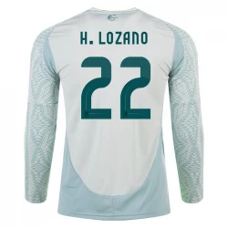 Koszulka Piłkarska Meksyk H. Lozano #22 Copa America 2024 Wyjazdowa Długi Rękaw