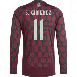 Koszulka Piłkarska Meksyk S. Gimenez #11 Copa America 2024 Domowa Długi Rękaw