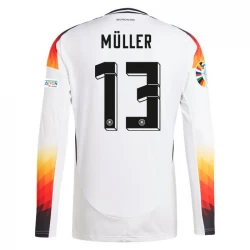 Koszulka Piłkarska Niemcy Muller #13 Euro 2024 Domowa Długi Rękaw