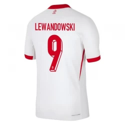 Koszulka Piłkarska Polska Robert Lewandowski #9 Euro 2024 Domowa