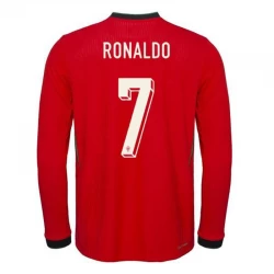 Koszulka Piłkarska Portugalia Cristiano Ronaldo #7 Euro 2024 Domowa Długi Rękaw