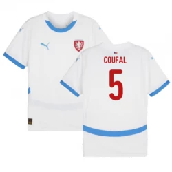 Koszulka Piłkarska Republika Czeska Coufal #5 Euro 2024 Wyjazdowa