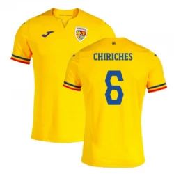 Koszulka Piłkarska Rumunia Chiriches #6 Euro 2024 Domowa
