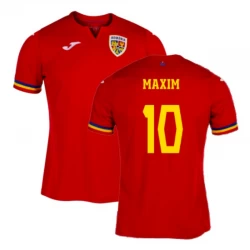 Koszulka Piłkarska Rumunia Maxim #10 Euro 2024 Wyjazdowa