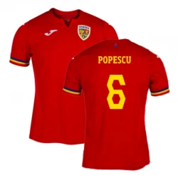 Koszulka Piłkarska Rumunia Popescu #6 Euro 2024 Wyjazdowa