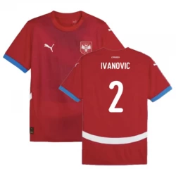 Koszulka Piłkarska Serbia Ivanovic #2 Euro 2024 Domowa
