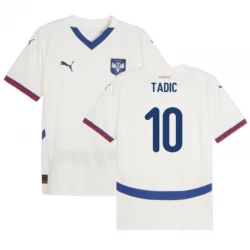 Koszulka Piłkarska Serbia Tadic #10 Euro 2024 Wyjazdowa