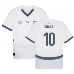 Koszulka Piłkarska Szwajcaria Granit Xhaka #10 Euro 2024 Wyjazdowa
