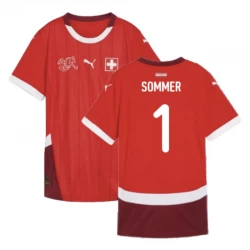 Koszulka Piłkarska Szwajcaria Yann Sommer #1 Euro 2024 Domowa