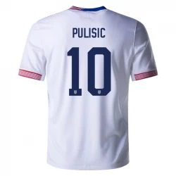 Koszulka Piłkarska USA Christian Pulisic #10 Copa America 2024 Domowa