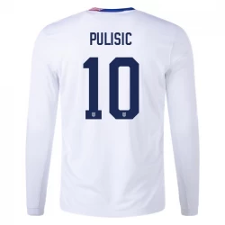 Koszulka Piłkarska USA Christian Pulisic #10 Copa America 2024 Domowa Długi Rękaw