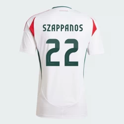 Koszulka Piłkarska Węgry Peter Szappanos #17 Euro 2024 Wyjazdowa