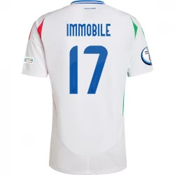 Koszulka Piłkarska Włochy Ciro Immobile #17 Euro 2024 Wyjazdowa