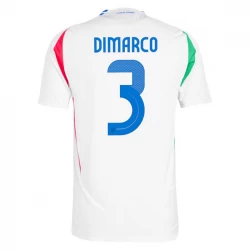 Koszulka Piłkarska Włochy DiMarco #3 Euro 2024 Wyjazdowa