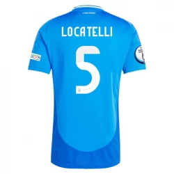 Koszulka Piłkarska Włochy Locatelli #5 Euro 2024 Domowa