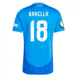 Koszulka Piłkarska Włochy Nicolò Barella #18 Euro 2024 Domowa