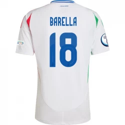 Koszulka Piłkarska Włochy Nicolò Barella #18 Euro 2024 Wyjazdowa