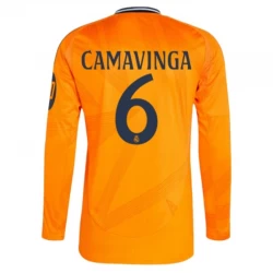 Koszulka Real Madryt Eduardo Camavinga #6 2024/25 HP Wyjazdowa Długi Rękaw