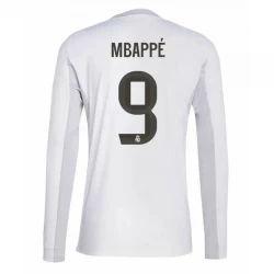 Koszulka Real Madryt Mbappe #9 2025/26 Domowa Długi Rękaw