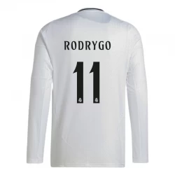 Koszulka Real Madryt Rodrygo #11 2024/25 Domowa Długi Rękaw