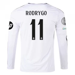 Koszulka Real Madryt Rodrygo #11 2024/25 HP Domowa Długi Rękaw
