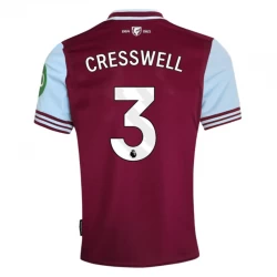 Koszulka West Ham United Cresswell #3 2024/25 Domowa